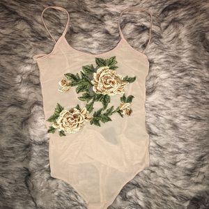 Seethrough nude bodysuit